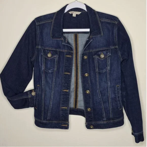 CAbi Jeans Blue Denim Jacket Womens S Style 721 Rodeo Trucker Classic Western - Picture 2 of 12